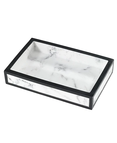 Avanti Jasper Framed Marble-look Resin Soap Dish