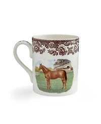 Spode Woodland Thoroughbred Horse Mugs, Set of 4