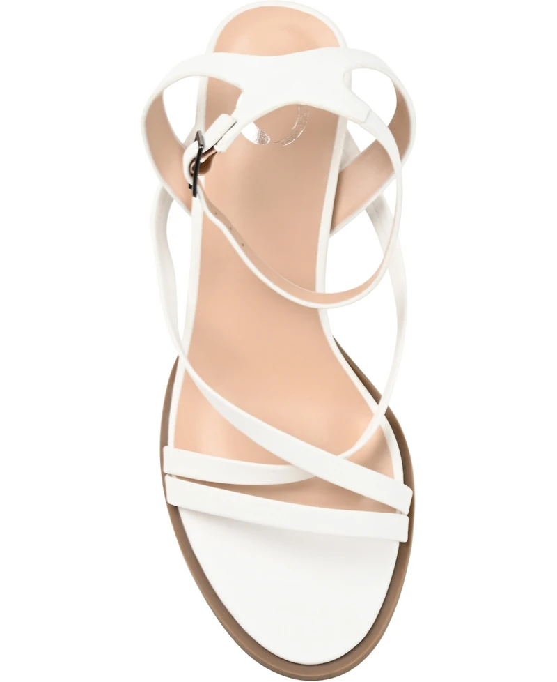Journee Collection Women's Anikah Block Heel Strappy Sandals
