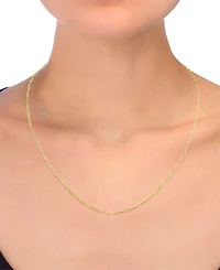 Paperclip Link 18" Chain Necklace in 14k Gold