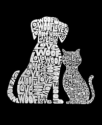 Men's Premium Blend Word Art Dogs and Cats T-shirt