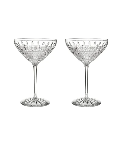 Mastercraft Irish 10 oz Lace Martini Glass, Set of 2