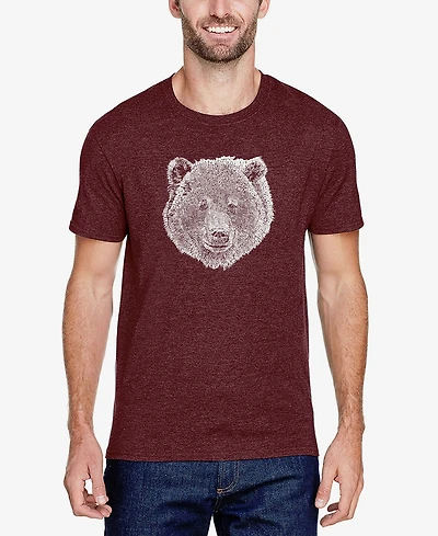 Men's Premium Blend Word Art Bear Face T-shirt