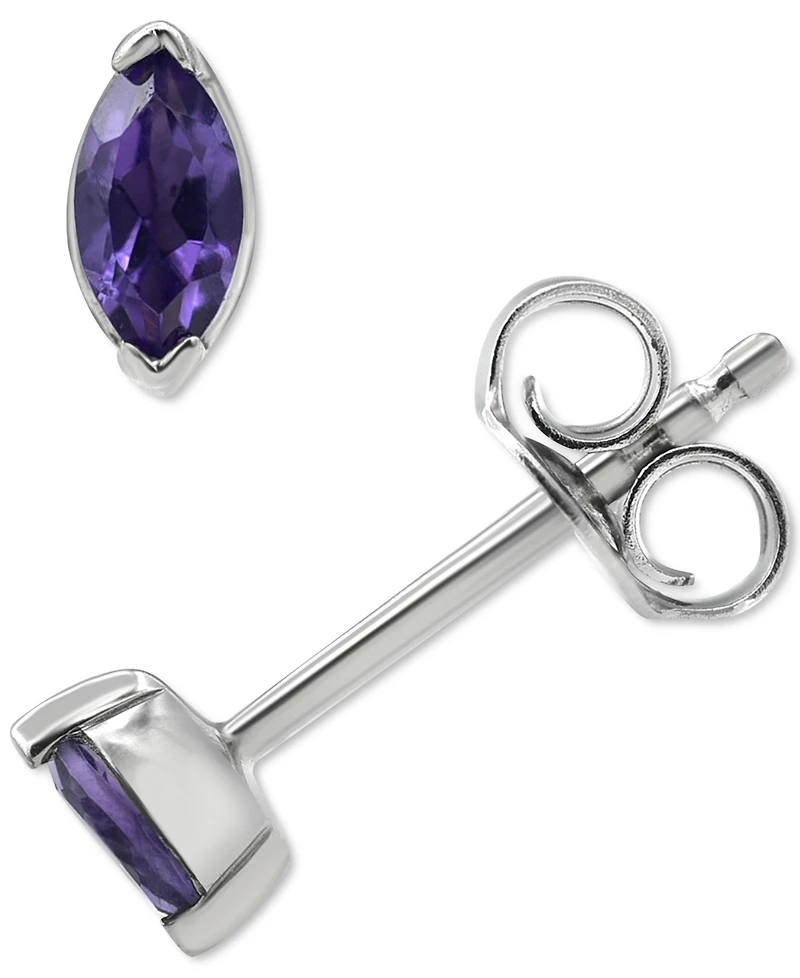 2-Pc. Set Blue Topaz Marquise Pendant Necklace & Matching Stud Earrings (3/8 ct. t.w.) Sterling Silver (Also Mystic Amethyst)