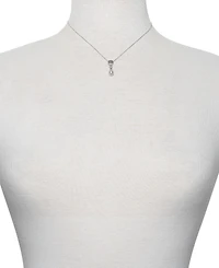 Belle de Mer 2-Pc. Set Cultured Freshwater Pearl (6mm) Brushed Finish Pendant Necklace & Matching Drop Earrings in Sterling Silver, Created for Macy's