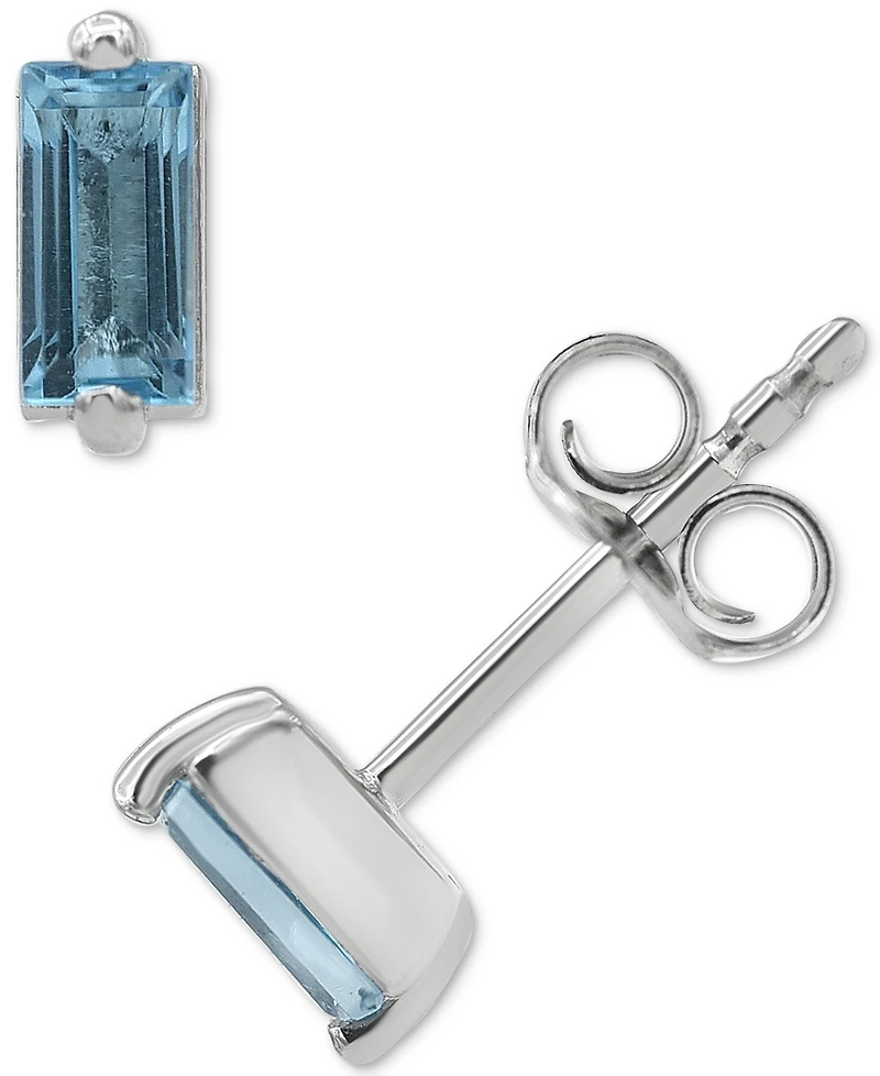 2-Pc. Set Amethyst Baguette Pendant Necklace & Matching Stud Earrings (5/8 ct. t.w.) in Sterling Silver (Also in Mystic Topaz & Blue Topaz)