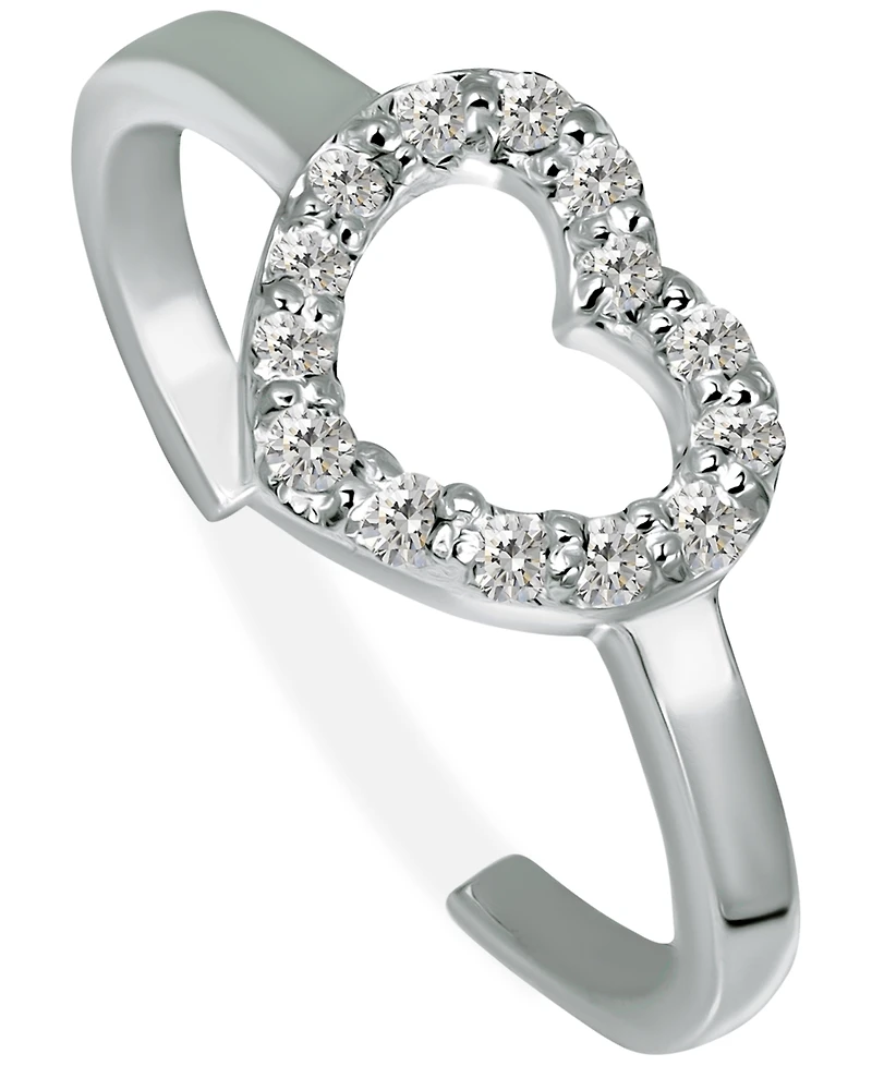 Giani Bernini Cubic Zirconia Heart Toe Ring, Created for Macy's
