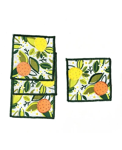 Coton Colors Citrus Print Cocktail Napkins, Set of 4