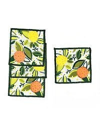Coton Colors Citrus Print Cocktail Napkins, Set of 4