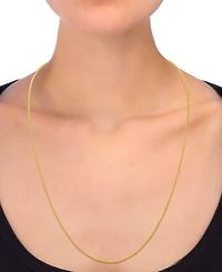 Popcorn Link 24" Chain Necklace (1-3/4mm) in 14k Gold