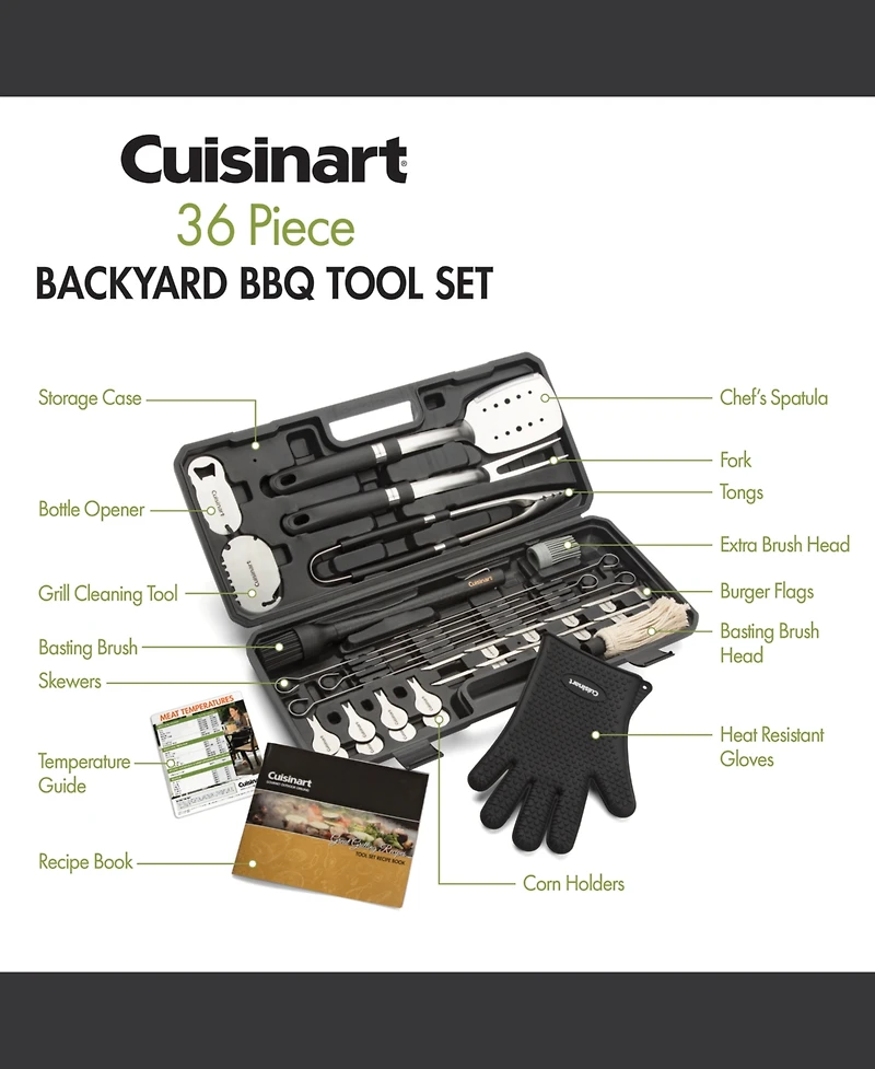 Cuisinart 36-Piece Backyard Bbq Tool Set