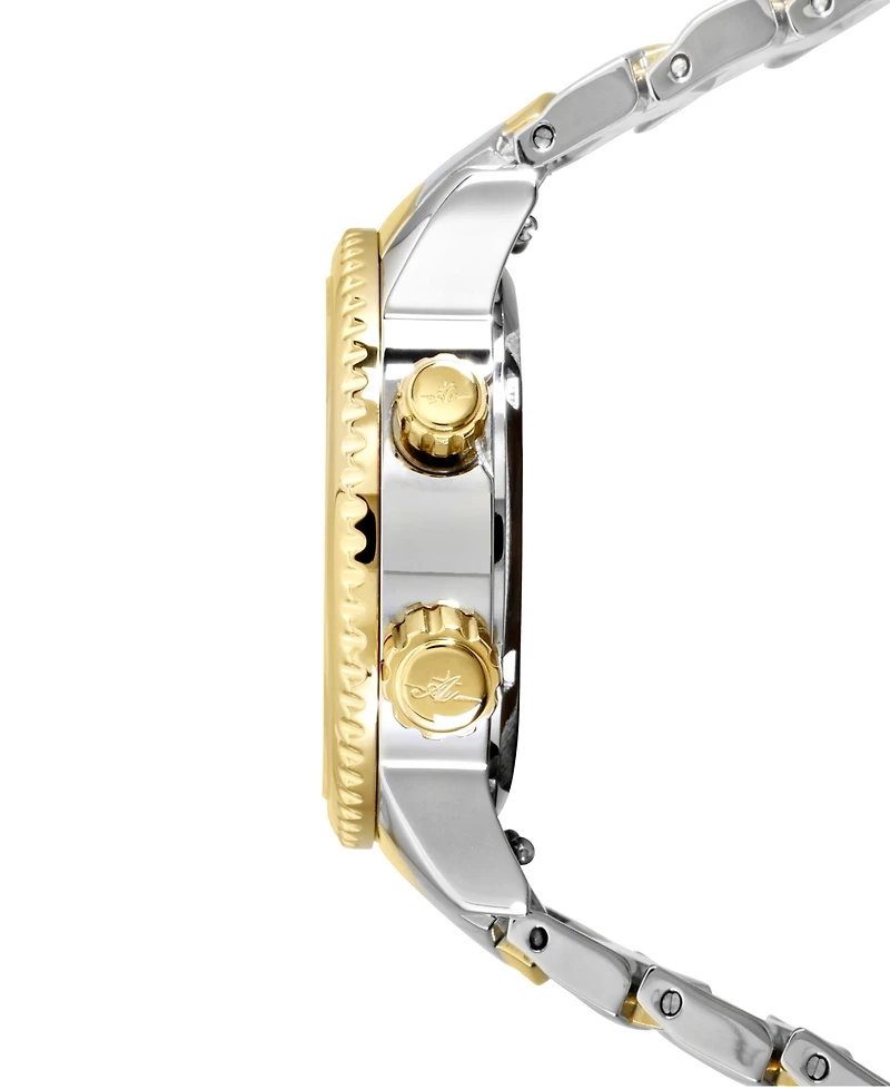 Abingdon Co. Women's Elise Tri-Time Two-Tone Stainless Steel Bracelet Watch 33mm