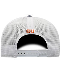Men's Top of the World Navy, White Syracuse Orange Trucker Snapback Hat