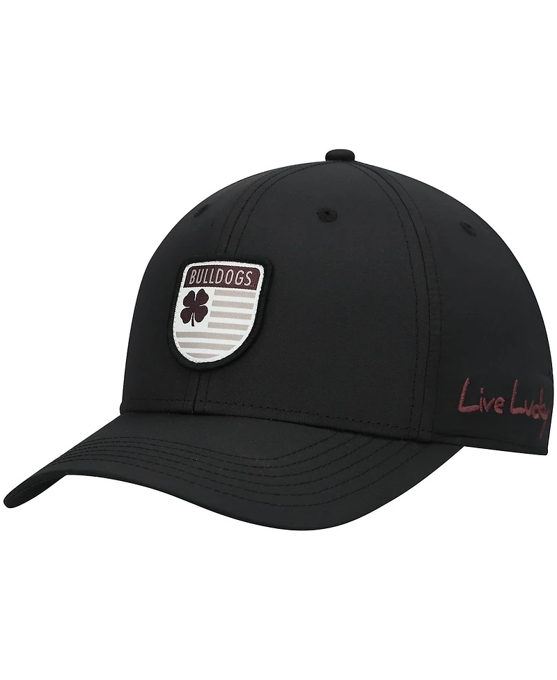 Men's Black Mississippi State Bulldogs Nation Shield Snapback Hat