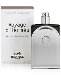 Voyage d'Hermes Pure Perfume, Parfum Refillable Spray, 1.18 oz.