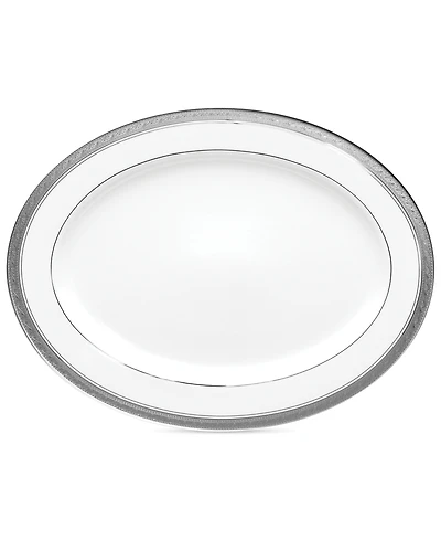 Noritake Dinnerware, Crestwood Platinum Oval Platter