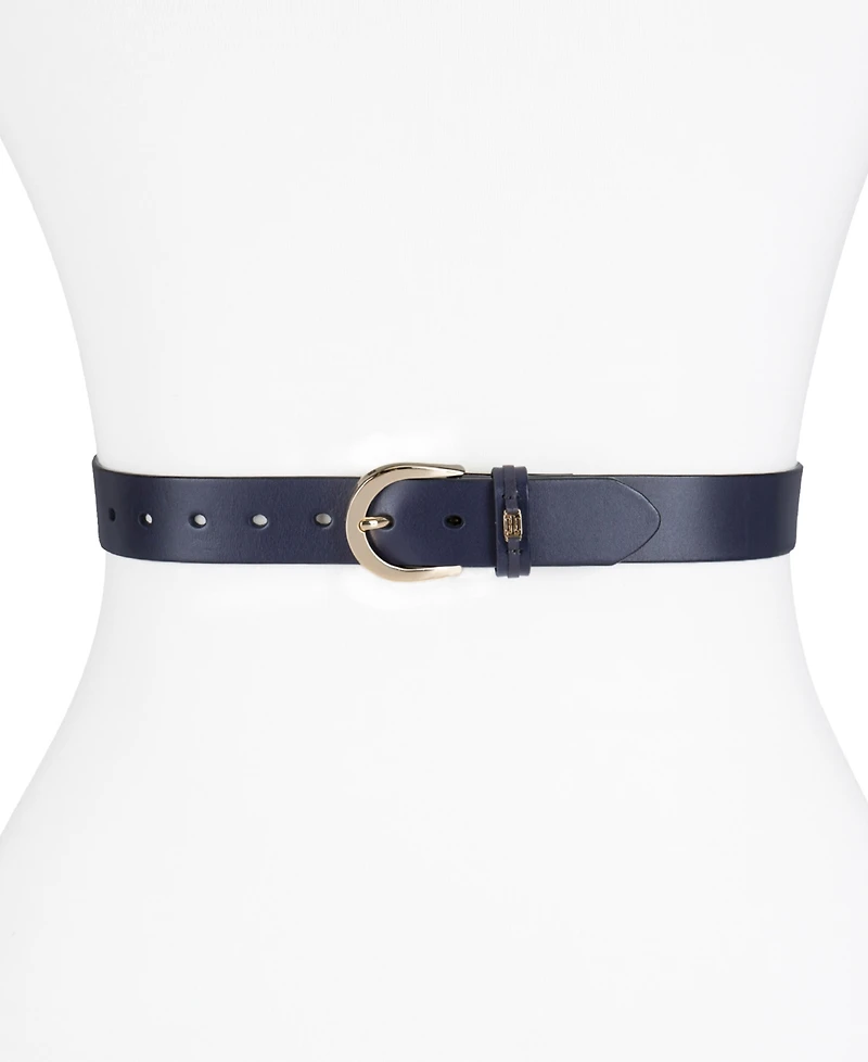 Tommy Hilfiger Women's Signature Leather Jean Belt