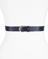 Tommy Hilfiger Women's Signature Leather Jean Belt