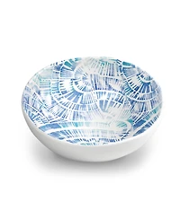 Abode Homewares Melamine Coastal Scallops Bowls, Set of 6