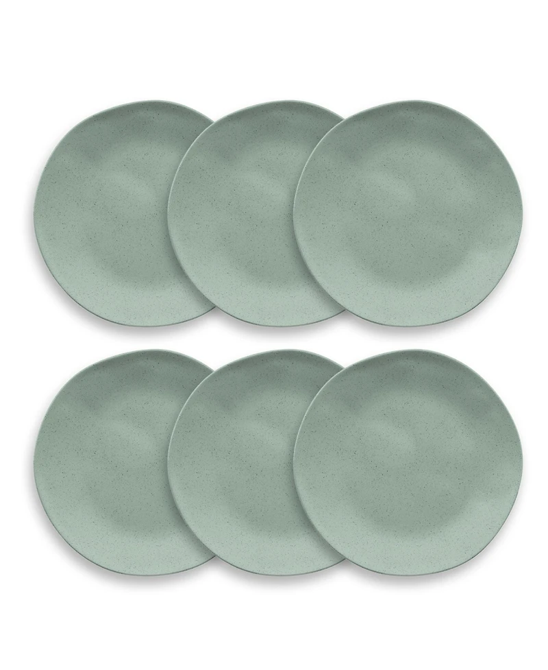 Abode Homewares Wheat Pp 6-Piece Salad Plate 8.5"