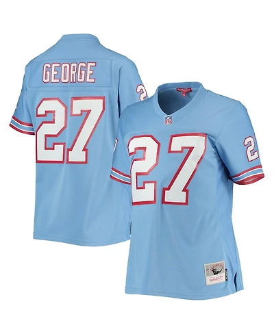 Women's Mitchell & Ness Eddie George Light Blue Houston Oilers Legacy Replica Player Jersey
