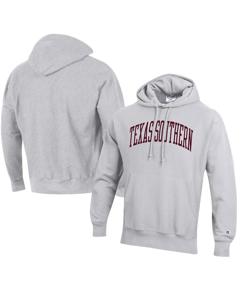 Men's Champion Gray Texas Southern Tigers Tall Arch Pullover Hoodie