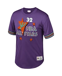 Men's Mitchell & Ness Shaquille O'Neal Purple Nba Mesh T-shirt