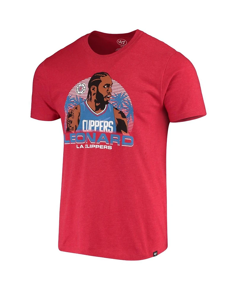 Men's Kawhi Leonard Red La Clippers Player Graphic T-shirt
