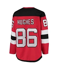 Big Boys Jack Hughes Red New Jersey Devils Home Premier Player Jersey