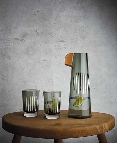 Nude Glass Parrot Carafe with Tumblers, Set of 3