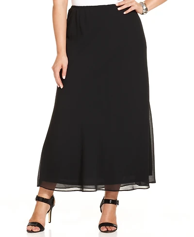 Msk Plus Chiffon Maxi Skirt