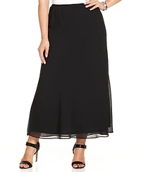 Msk Plus Size Chiffon Maxi Skirt