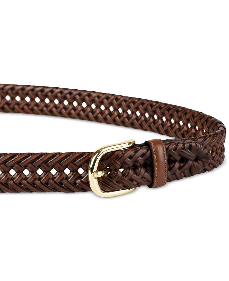 Club Room Men's Hand-Laced Braided Belt, Created for Macy's