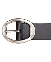 Lucky Brand Women's Oval Center Bar Buckle Leather Belt