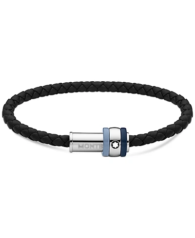 Montblanc Men's 1858 Braided Leather Bracelet