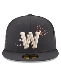 Men's New Era Graphite Washington Nationals City Connect 59FIFTY Fitted Hat