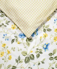 Laura Ashley Meadow Floral 3-Pc. Duvet Cover Set, Full/Queen