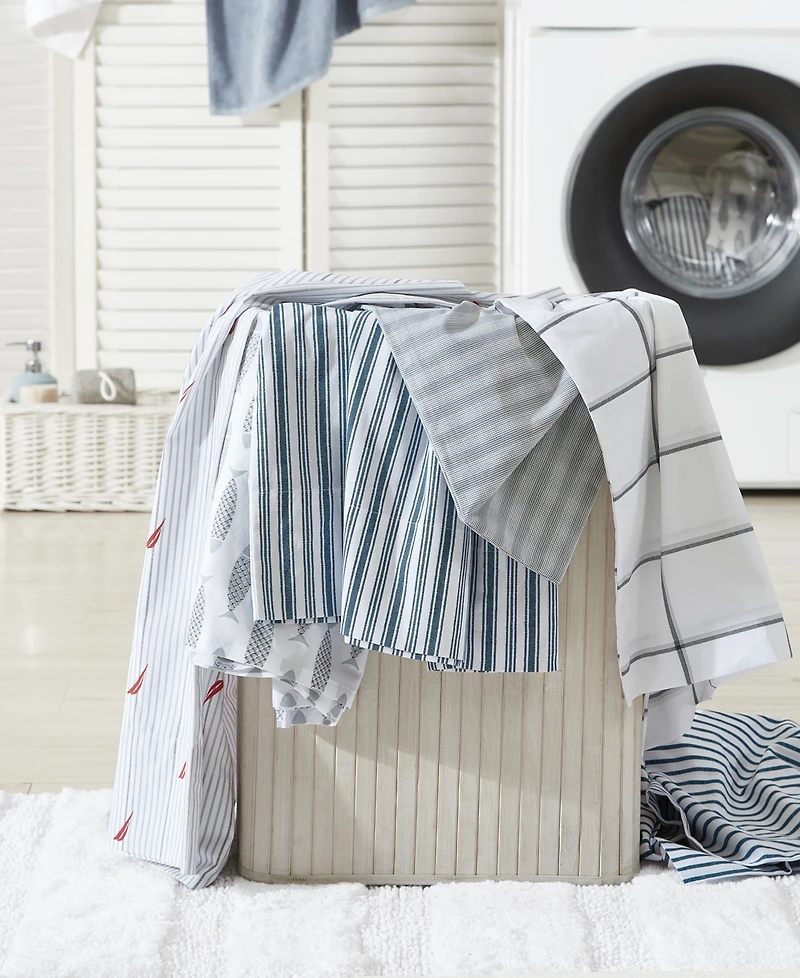 Nautica Michael Plaid Cotton Percale -Piece Sheet Set