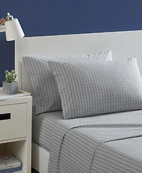 Nautica Michael Plaid Cotton Percale -Piece Sheet Set
