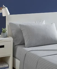 Nautica Michael Plaid Cotton Percale Sheet Set Collection