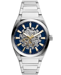 Fossil Men's Everett Automatic Silver-tone Stainless Steel Watch 42mm