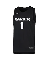 Men's Nike #1 Black Xavier Musketeers Team Replica Basketball Jersey