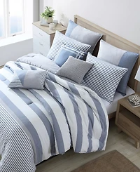 Nautica Fairwater Reversible 2-Pc. Duvet Cover Set, Twin