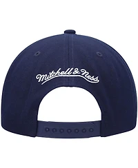 Men's Mitchell & Ness Navy Golden State Warriors Hardwood Classics Team Ground 2.0 Snapback Hat