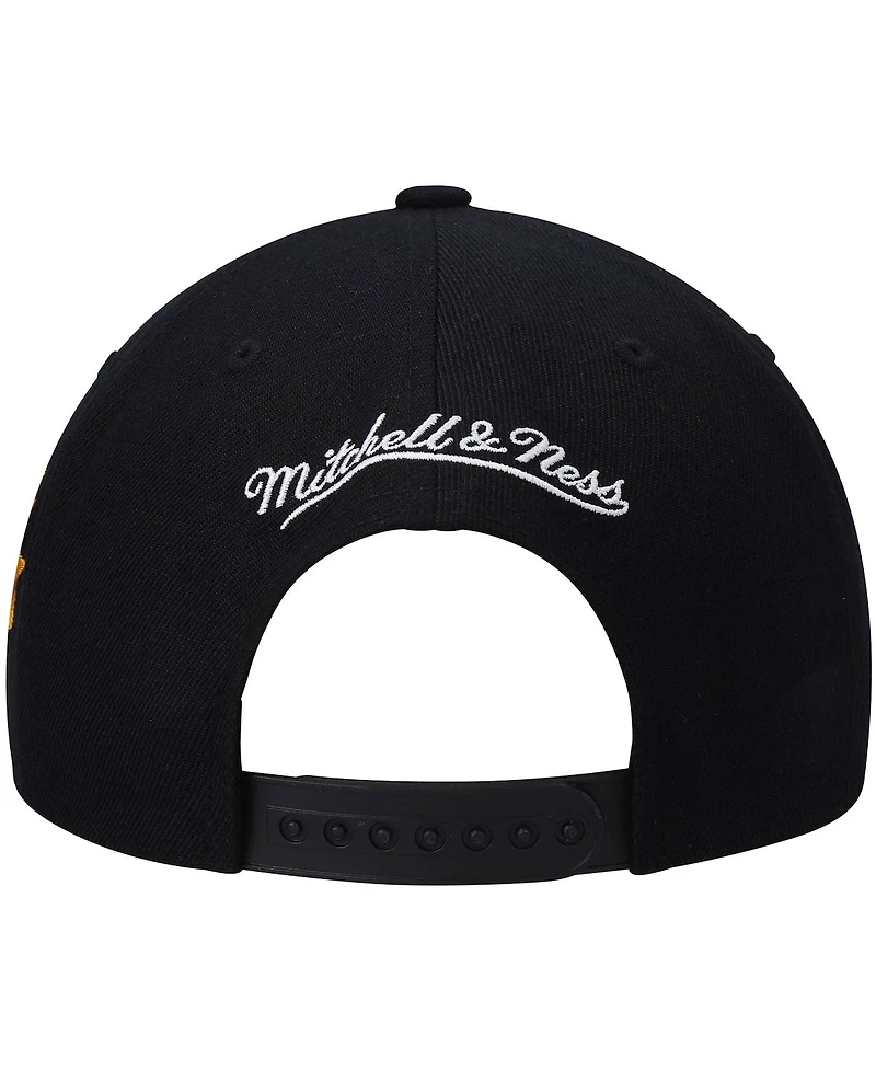 Men's Mitchell & Ness Black Phoenix Suns Hardwood Classics Script 2.0 Snapback Hat