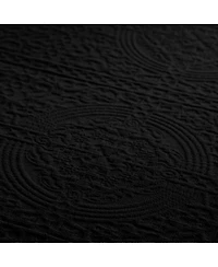 Superior 100% Cotton Fleur De Lis Medallion All-Season 2-Piece Coverlet Set, Twin