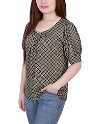 Women's Missy Short Sleeve Balloon Top