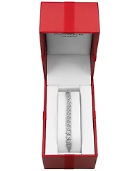 Wrapped Diamond Large Link Bolo Bracelet (1/2 ct. t.w.) Sterling Silver or 14k Gold-Plated Silver, Created for Macy's