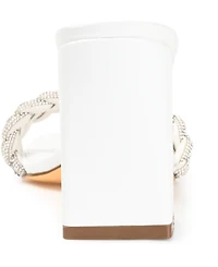 Journee Collection Women's Sashaa Braided Rhinestone Sandals