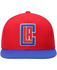 Men's Mitchell & Ness Red and Royal La Clippers Team Two-Tone 2.0 Snapback Hat
